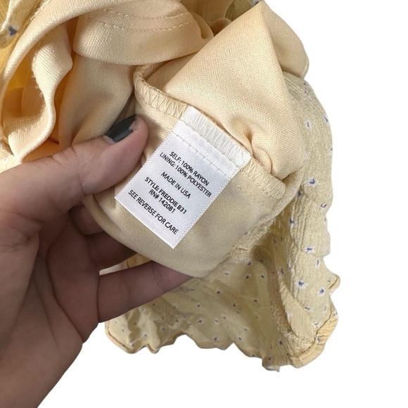 Altard State Yellow Floral Mini Dress Size Medium - Picture 7 of 7